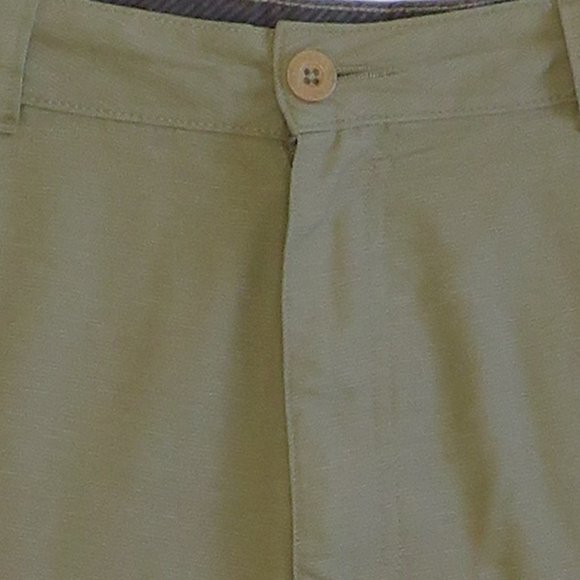 O'Neill* Men's Multipocketed 1.5" Belt Loop‎ Flat Front Olive Green Shorts~ 38W - Picture 3 of 13